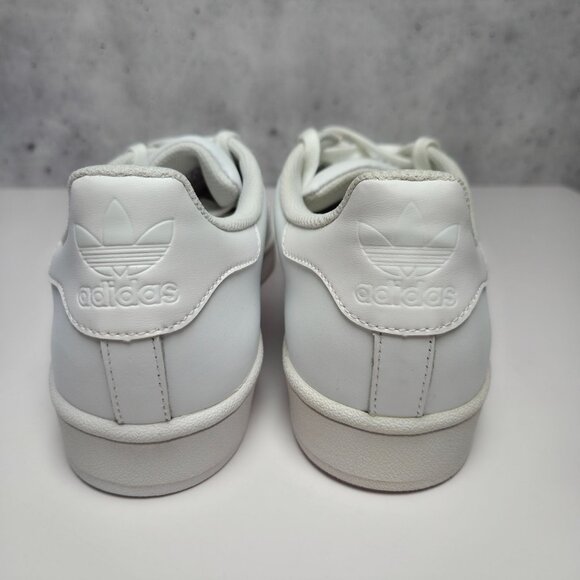 Adidas Originals Superstar Sneakers White Mens 9 B27136 New Display Yellowing - Picture 8 of 12